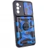 Ударостойкий чехол камуфляж Serge Ring со шторкой для камеры для Samsung Galaxy M13 4G – Синий / Army Blue. Фото 4 Ударостойкий чехол камуфляж Serge Ring со шторкой для камеры для Samsung Galaxy M13 4G – Синий / Army Blue. Фото 4 из 6