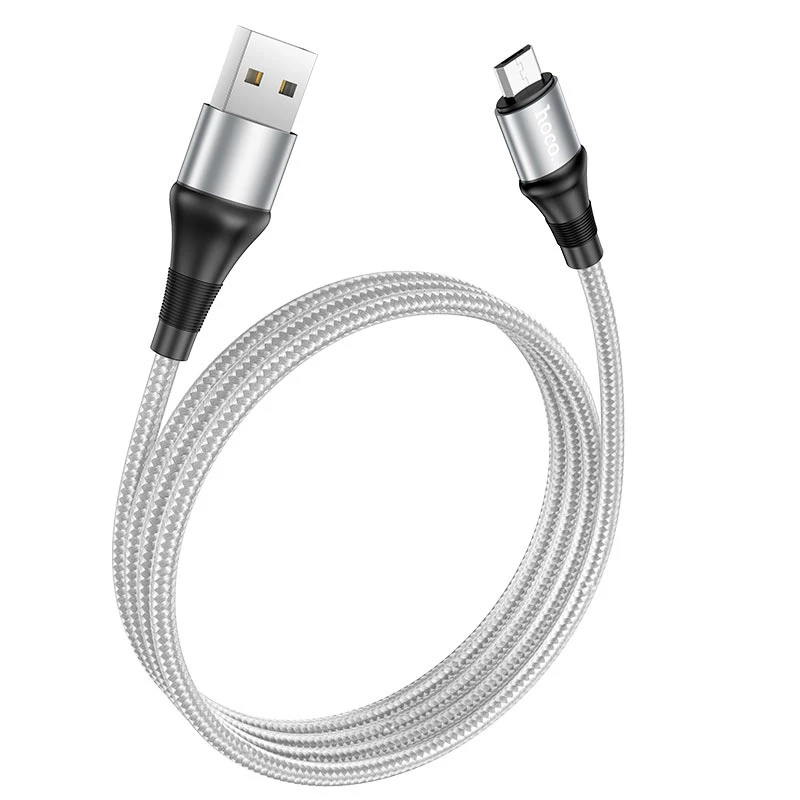 Дата кабель Hoco X50 "Excellent" USB to MicroUSB (1m) – Серый. Фото 2 из 5