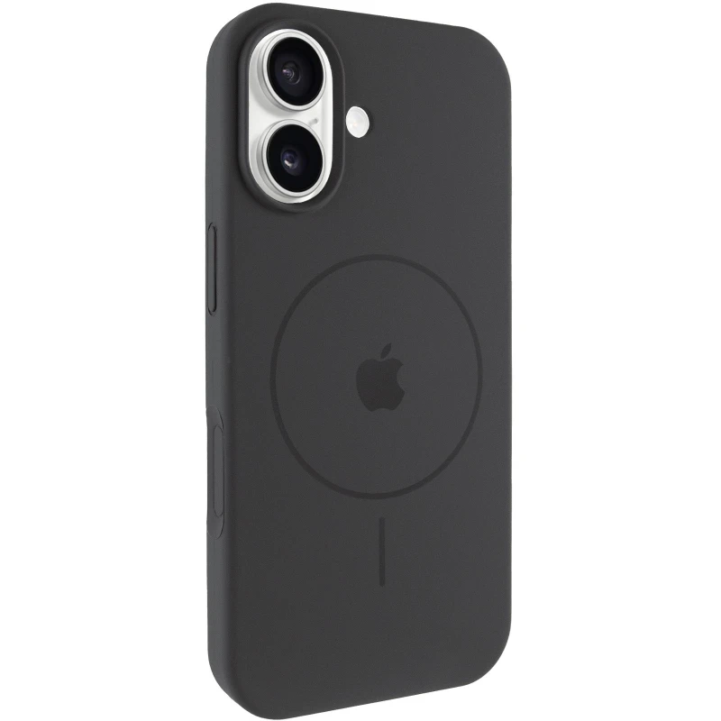 Чохол Silicone Case Full Protective (AA) V2 with MagSafe для Apple iPhone 17 (6.3") – Сірий / Dark Gray. Фото 2 з 11