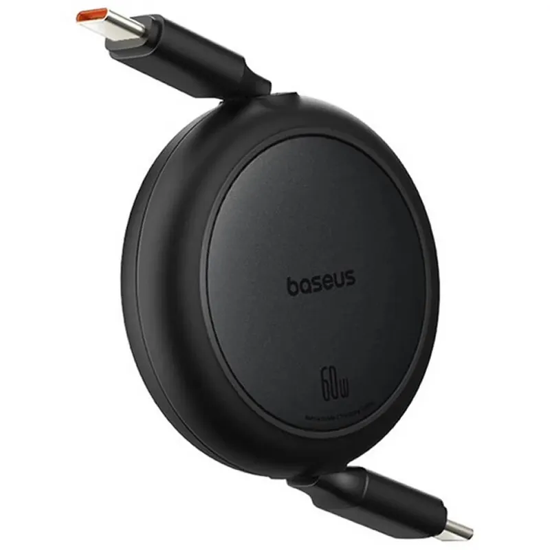 Дата кабель Baseus Free2Pull Mini Retractable Type-C to Type-C 60W (1m) (P10364500) – Cluster Black. Фото 3 з 4