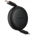 Дата кабель Baseus Free2Pull Mini Retractable Type-C to Type-C 60W (1m) (P10364500) – Cluster Black. Фото 3 з 4
