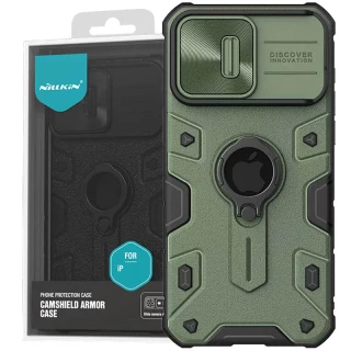 Пластикова накладка Nillkin Armor зі шторкою для камери на Apple iPhone 15 Pro Max (6.7") фото 1 з 4