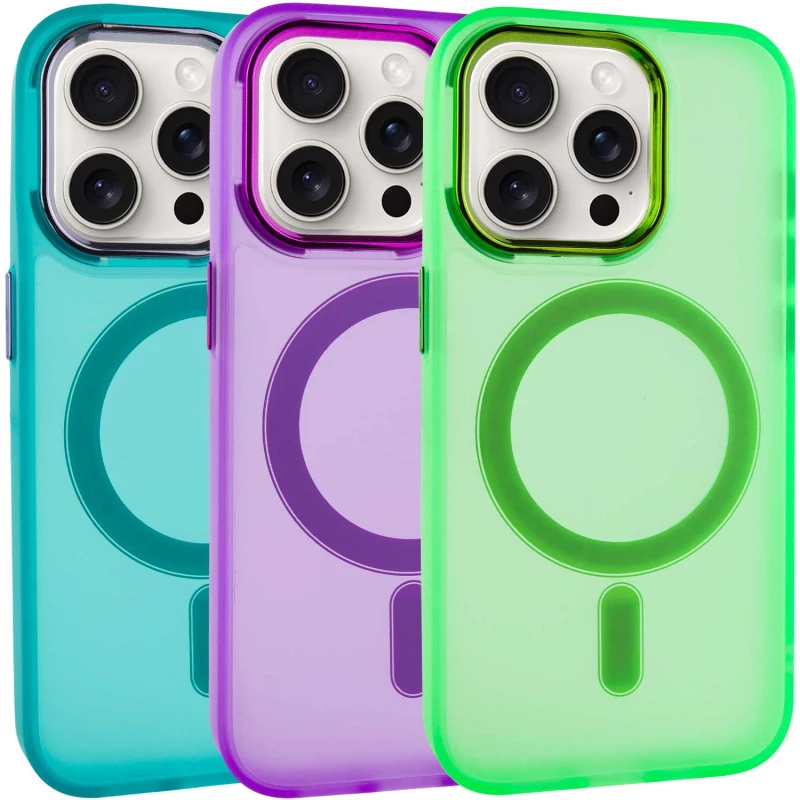 Кольоровий TPU+PC з MagSafe на Apple iPhone 13 Pro Max (6.7") фото 2 з 5