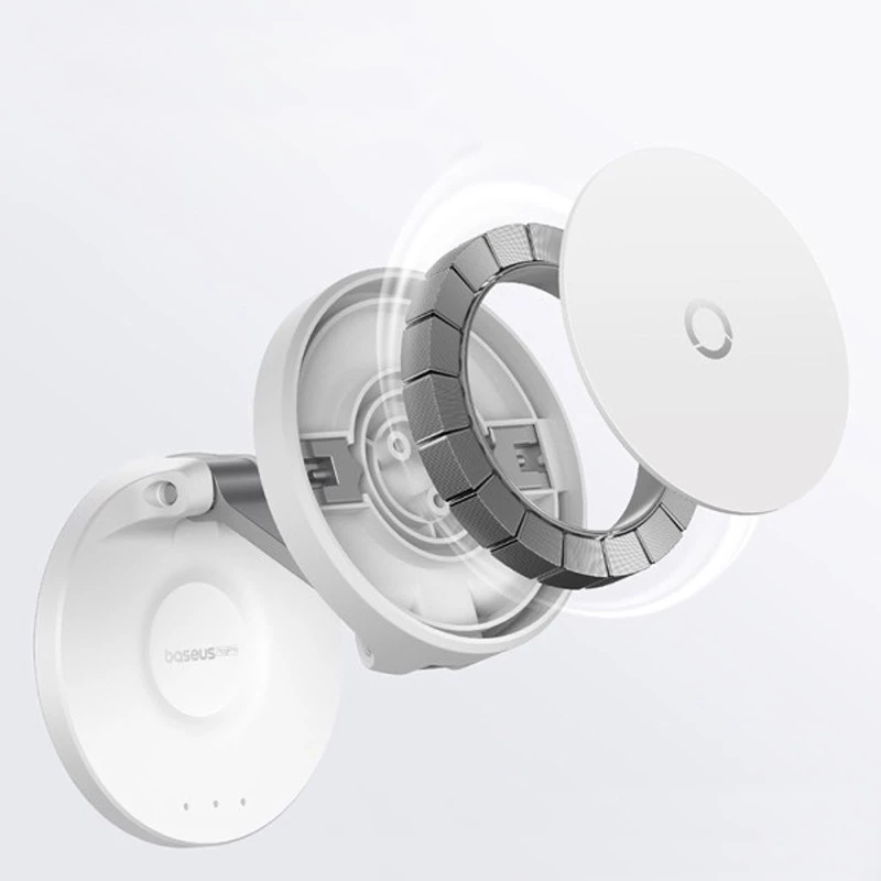 Держатель для телефона Baseus MagPro Magnetic Foldable Phone Mount (B10564101) – White. Фото 3 из 5