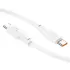 Дата кабель Hoco X93 Force Type-C to Type-C 60W (2m) – White. Фото 6 из 6