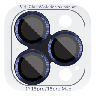 Металлическое защитное стекло на камеру для Apple iPhone 15 Pro (6.1") фото 1 из 8