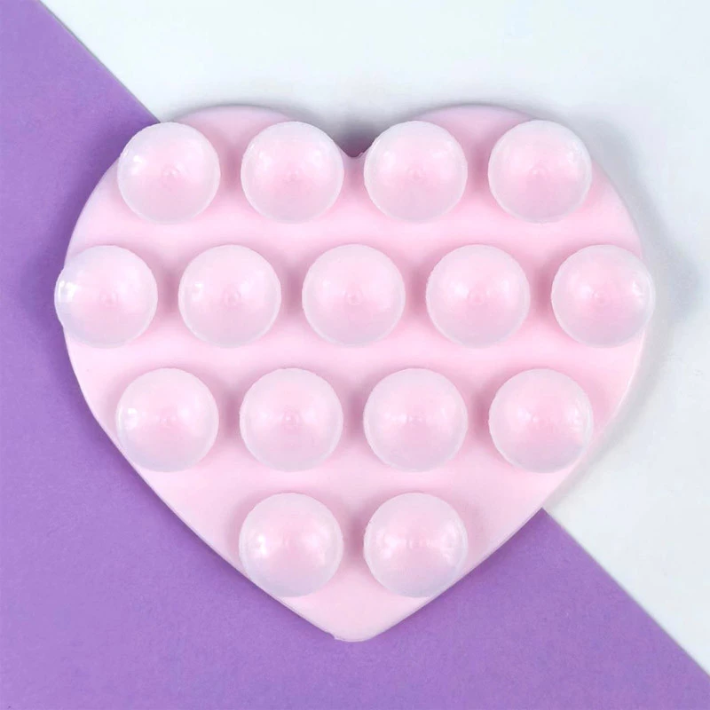 Держатель-присоска для телефона Double Side Silicone Heart – Pudra. Фото 2 из 2