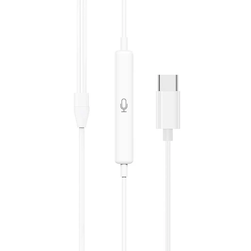 Стерео наушники Hoco M101 Type-C – White. Фото 3 из 6