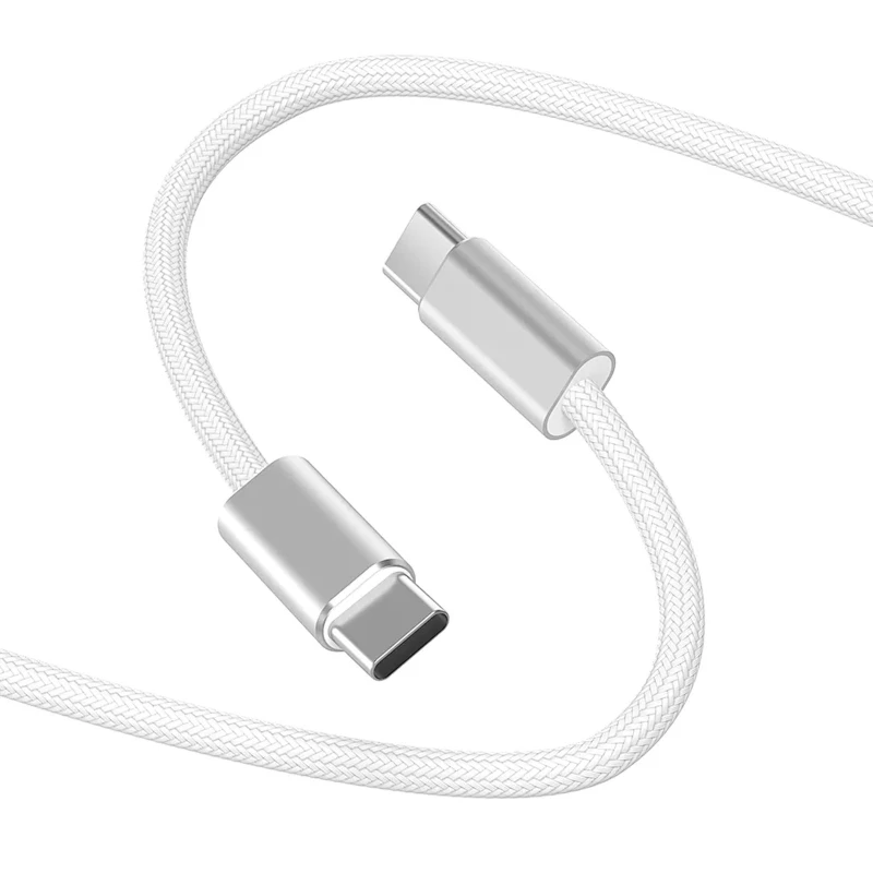 Дата кабель WIWU C101 Essen Type-C to Type-C 240W (1.5m) – White. Фото 3 из 4