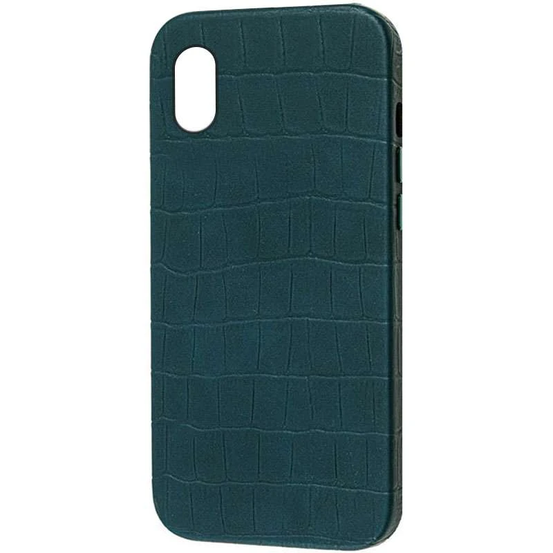 

Шкіряний чохол Croco на Apple iPhone XR (6.1") (Green)