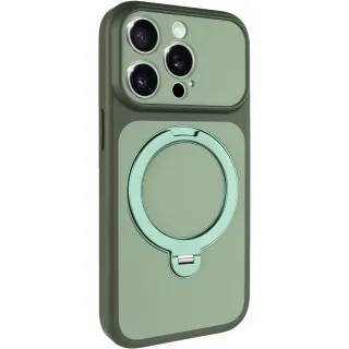 Чехол Ummi Full Camera with Magnetic Fit HQ Ring для Apple iPhone 13 Pro Max (6.7") — Green