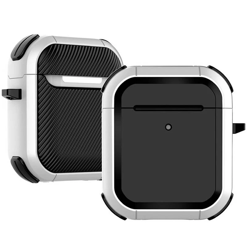 Футляр протиударний Black ed. для навушників Airpods 1/2 – White. Фото 1 з 1