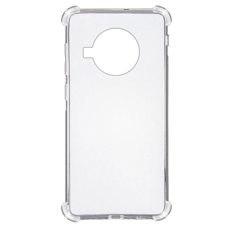 Ультратонкий силіконовий чохол GETMAN з критими бортами на Xiaomi Mi 10T Lite / Redmi Note 9 Pro 5G – Безбарвний (прозорий). Фото 2 з 5