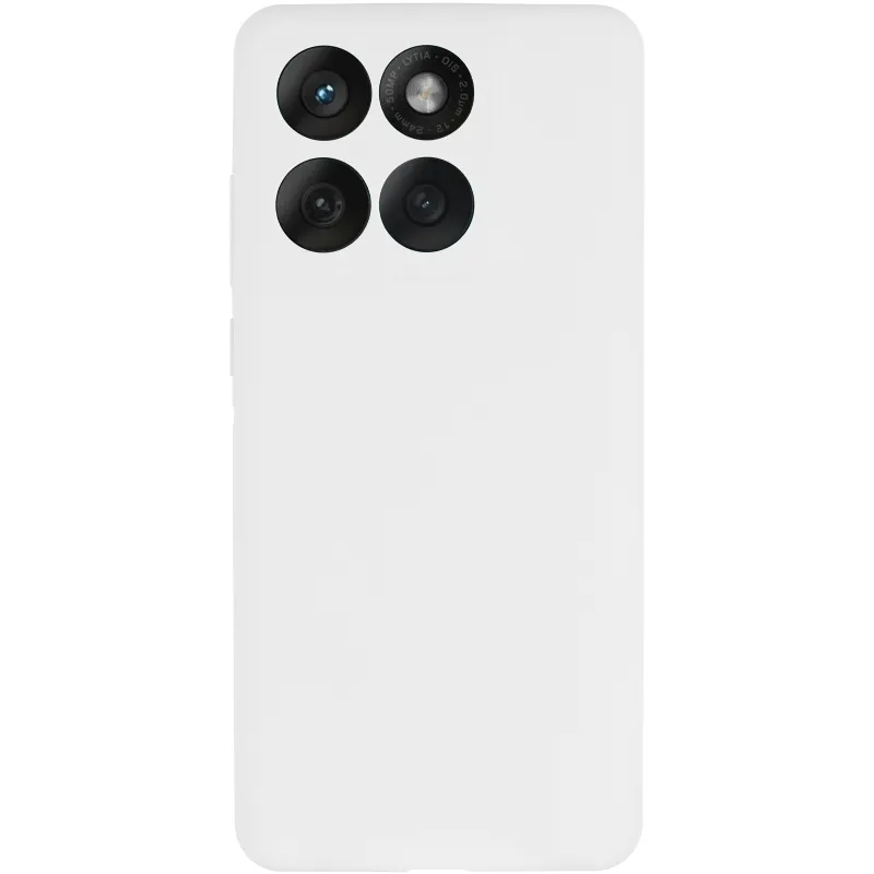 Чохол Silicone Case Lakshmi Premium із закритою камерою для Motorola Edge 60 – Білий / White. Фото 3 з 6
