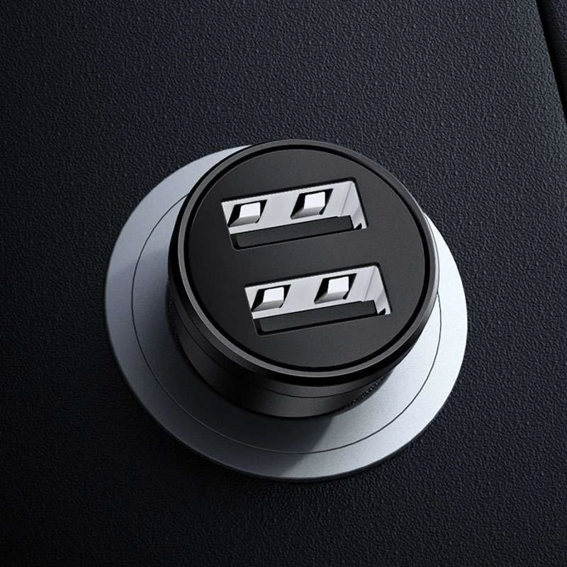 АЗУ Usams US-CC114 C20  Dual USB Mini – Черный. Фото 7 из 8