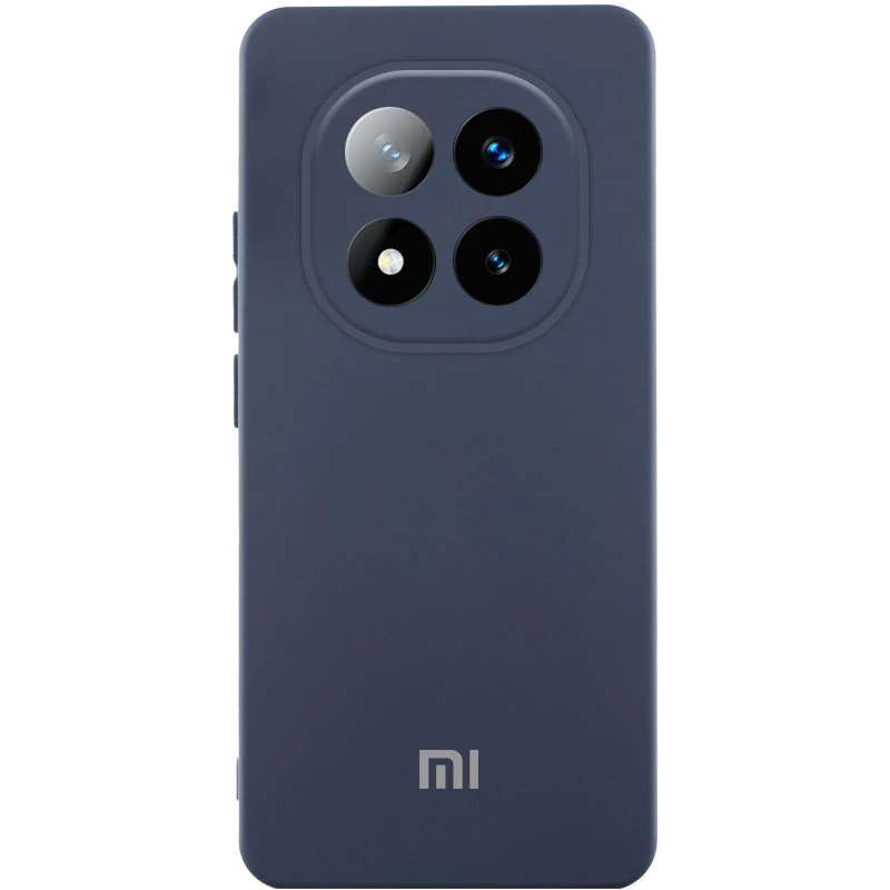 Чохол Silicone Case Lakshmi Premium L з закритою камерою на Xiaomi Redmi Note 15 Pro 4G – Темно-синій / Midnight blue. Фото 1 з 1