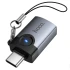 Перехідник Hoco UA46C Type-C Male to USB Female USB3.0 – Metal gray. Фото 1 з 6