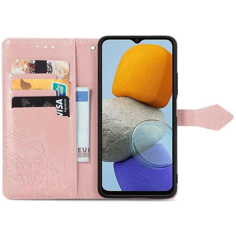 Шкіряний чохол-книжка Art Case з візитницею для Samsung Galaxy A24 4G – Рожевий. Фото 3 з 4