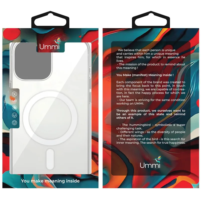Чехол Ummi transparent with Magnetic Fit для Apple iPhone 16 Pro Max – Clear. Фото 2 из 2