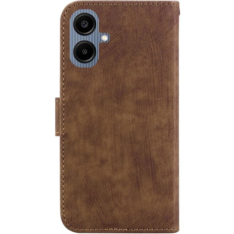 Кожаный чехол-книжка Cute Tiger для Samsung Galaxy A07 – Brown. Фото 2 из 4