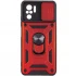 Ударопрочный чехол Serge Ring с защитой камеры для Xiaomi Poco M5s – Красный. Фото 2 из 8