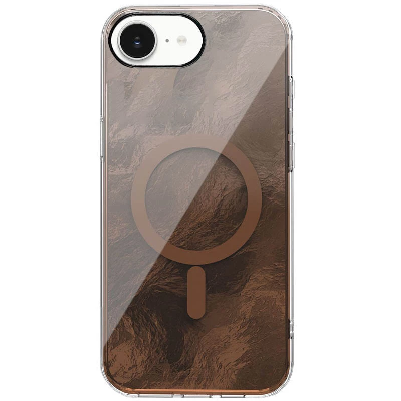 Силіконовий чохол Shiny Mountain (MagFit) для Apple iPhone 17e (6.1") – Chocolate. Фото 1 з 2