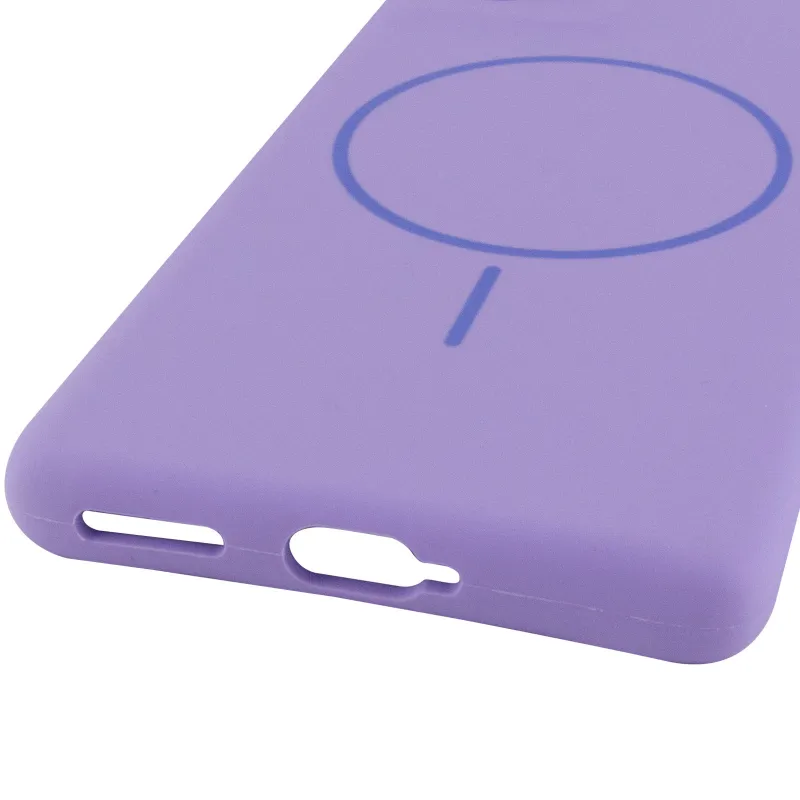 Чохол Silicone Cover Lakshmi Full Camera (AA) with Magnetic Fit для Motorola Moto G06 – Бузковий / Dasheen. Фото 4 з 5