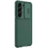 Карбоновая накладка Nillkin со шторкой для камеры для Samsung Galaxy S23+ – Зеленый / Deep Green. Фото 5 из 6