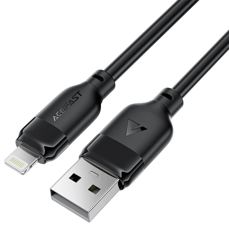 Дата кабель Acefast C16-06 USB to Lightning 2.4A (2m) – Black. Фото 4 з 5