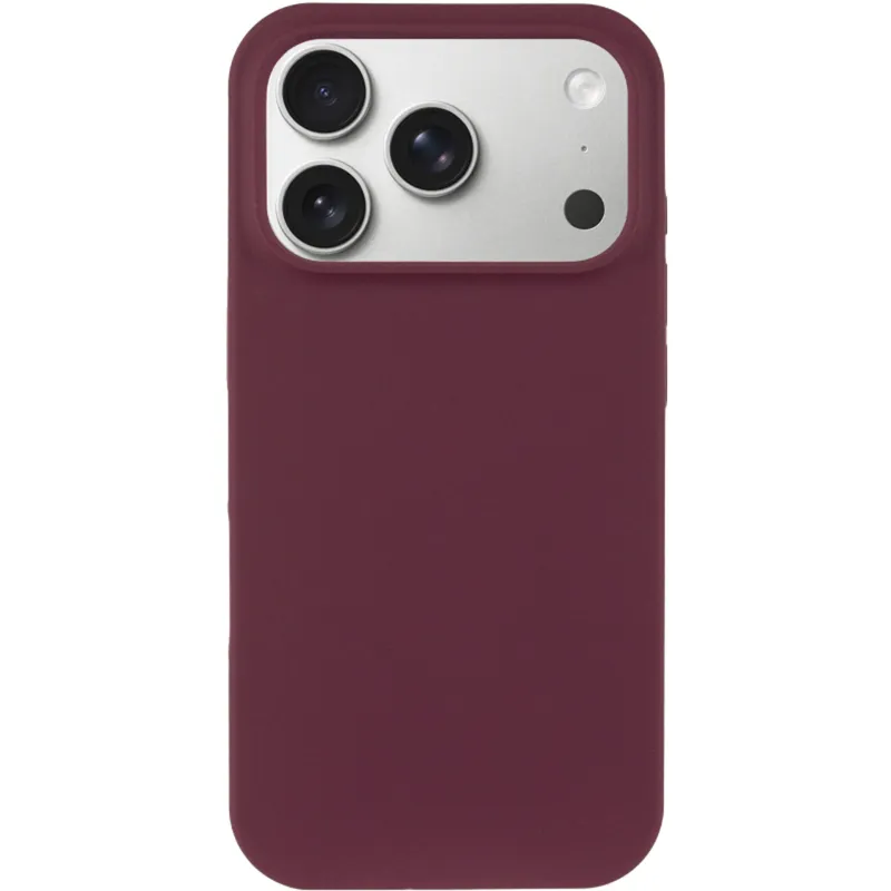 Чохол Silk (AA) NO LOGO with Magnetic Fit для Apple iPhone 17 Pro (6.3") – Бордовий / Plum. Фото 3 з 6