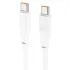Дата кабель Hoco X93 Force Type-C to Type-C 100W (2m) – White. Фото 1 из 6