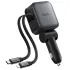 АЗП Hoco Z67A Triunfar PD45W+QC3.0 total 60W with retractable cables (1USB-A/2C/1L) фото 1 з 1