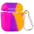 Силіконовий футляр Rainbow для навушників AirPods + карабін – Rainbow 2. Фото 1 з 4