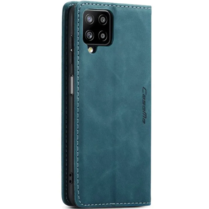 Шкіряний чохол-книжка CaseMe Velvet Nubuck для Samsung Galaxy M12 – Green. Фото 5 з 6