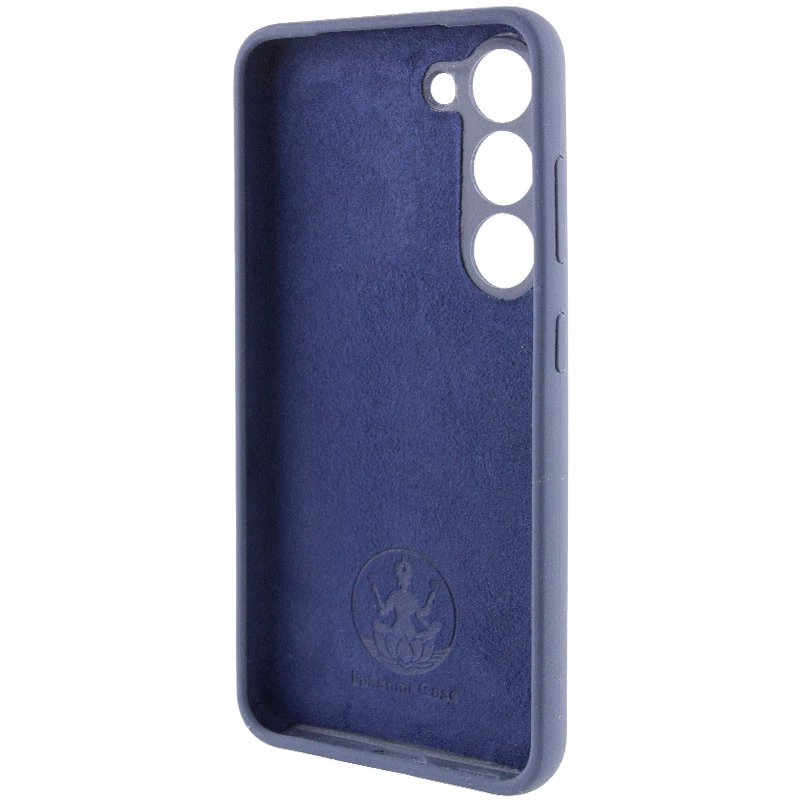Чохол Silicone Case Lakshmi Premium із закритою камерою для Samsung Galaxy S21 FE – Темно-синій / Midnight blue. Фото 4 з 7