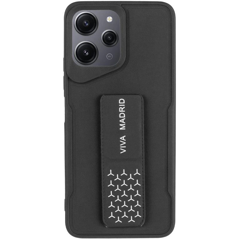 Чехол Вива с ремешком для Xiaomi Redmi 12 – Black. Фото 13 из 15