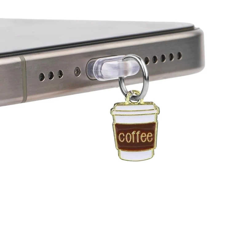 Заглушка силіконова Type-C з подвеской IP44 – Coffee. Фото 2 з 2