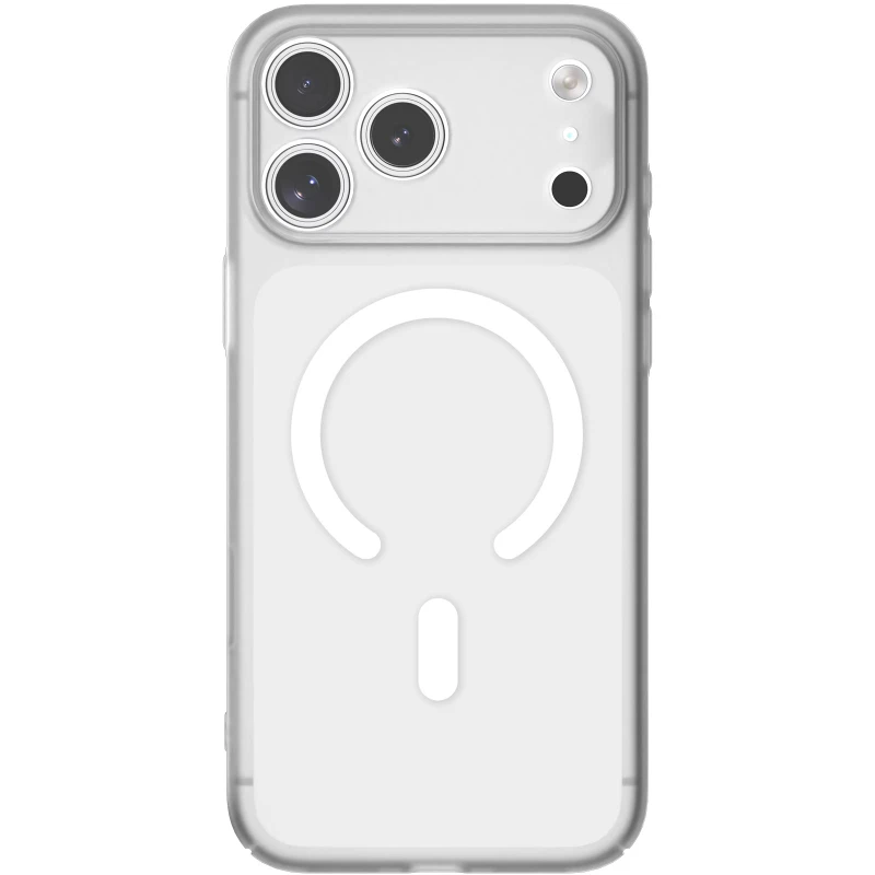 Чехол PC Slim Matte with MagSafe (camera button) для Apple iPhone 17 Pro (6.3") – White. Фото 1 из 1