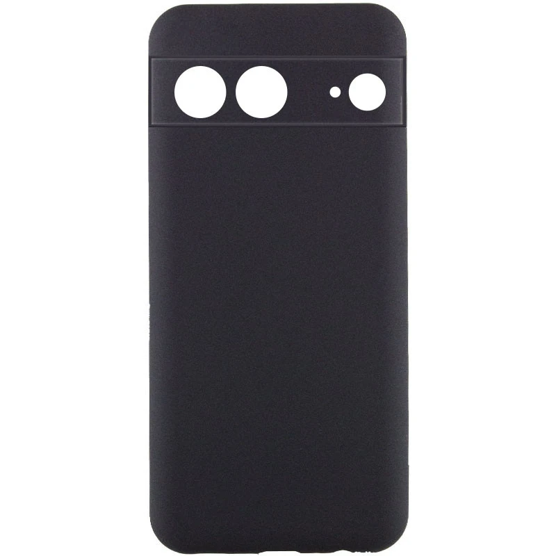 Чохол Silicone Case Lakshmi Premium із закритою камерою для Google Pixel 7a – Чорний / Black. Фото 1 з 4