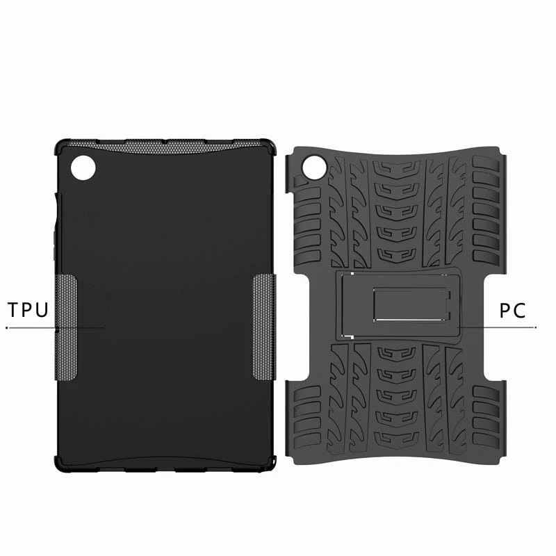 TPU+PC чохол Protector Stand для Samsung Galaxy Tab A8 10.5" (2021) – Black. Фото 10 з 12