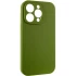 Чехол с закрытым низом Silicone Case для Apple iPhone 16 Pro – Зеленый / Dark Olive. Фото 6 из 15