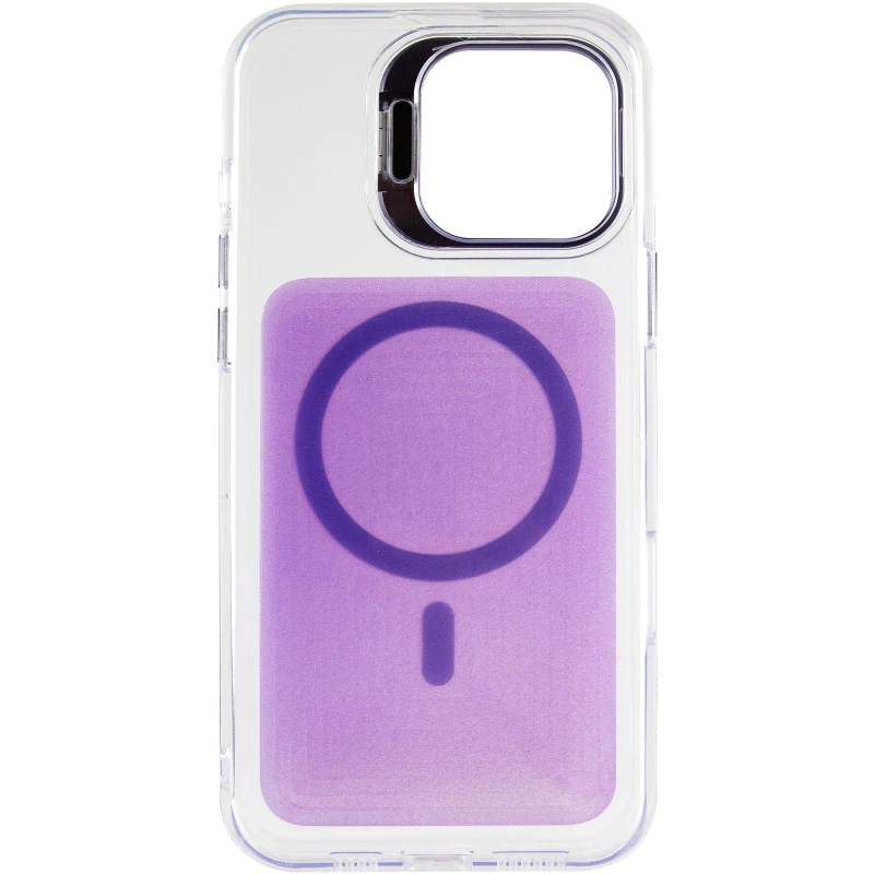 Чохол TPU+PC Jewel Sparkle with MagSafe для Apple iPhone 16 Pro – Lavender Glitter. Фото 5 з 8