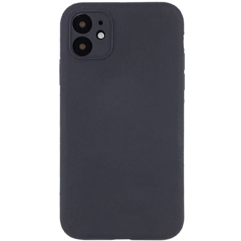 Чохол з захистом камери Silicone Case для Apple iPhone 12 (6.1") – Сірий / Dark Gray. Фото 1 з 1