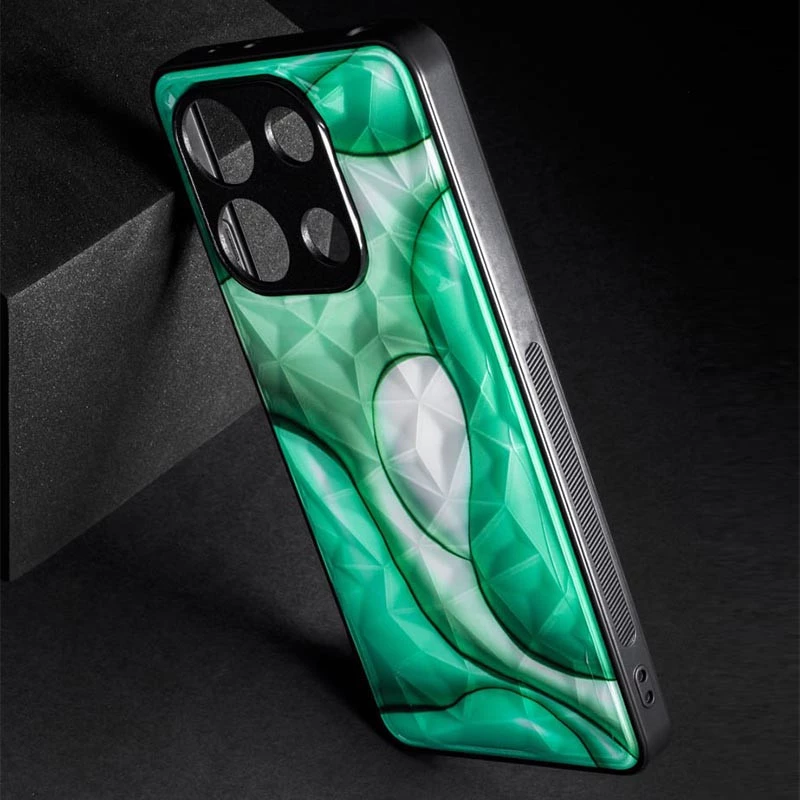 TPU+PC чохол Prisma BubbleGum для Xiaomi Poco X6 – 3D Green. Фото 7 з 12