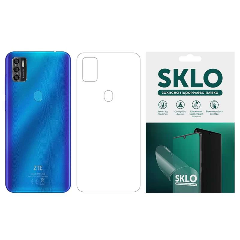 

Гидрогелевая плёнка SKLO на тыльную сторону для ZTE Blade V2020 Smart (Прозрачный), Прозорий