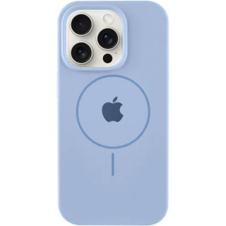 Чехол Silicone Case Full Protective (AA) V2 with MagSafe для Apple iPhone 11 Pro (5.8") — Голубой / Lilac Blue