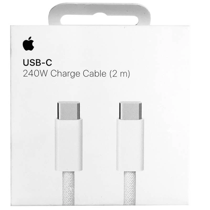 Дата кабель USB-C to USB-C FineWoven 240W for Apple (AAA) (2m) (box) – White. Фото 2 з 2