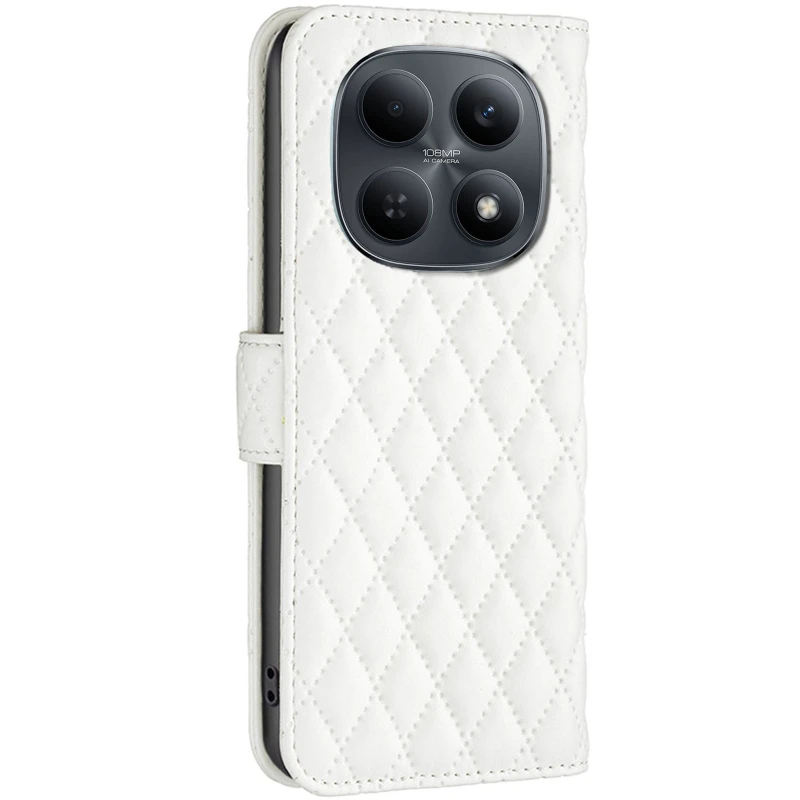 Кожаный чехол-книжка Sweet Line для Xiaomi Redmi Note 15 4G/5G (EU) – White. Фото 2 из 4