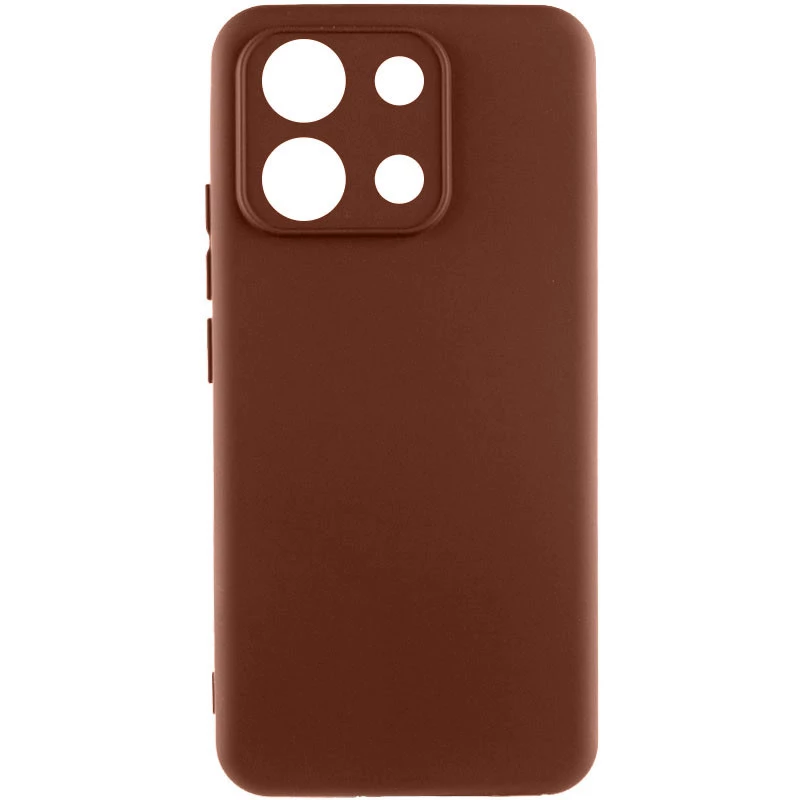 Чохол Silicone Case Lakshmi Plus з закритою камерою на Xiaomi Poco M6 Pro 4G – Коричневий / Brown. Фото 1 з 1