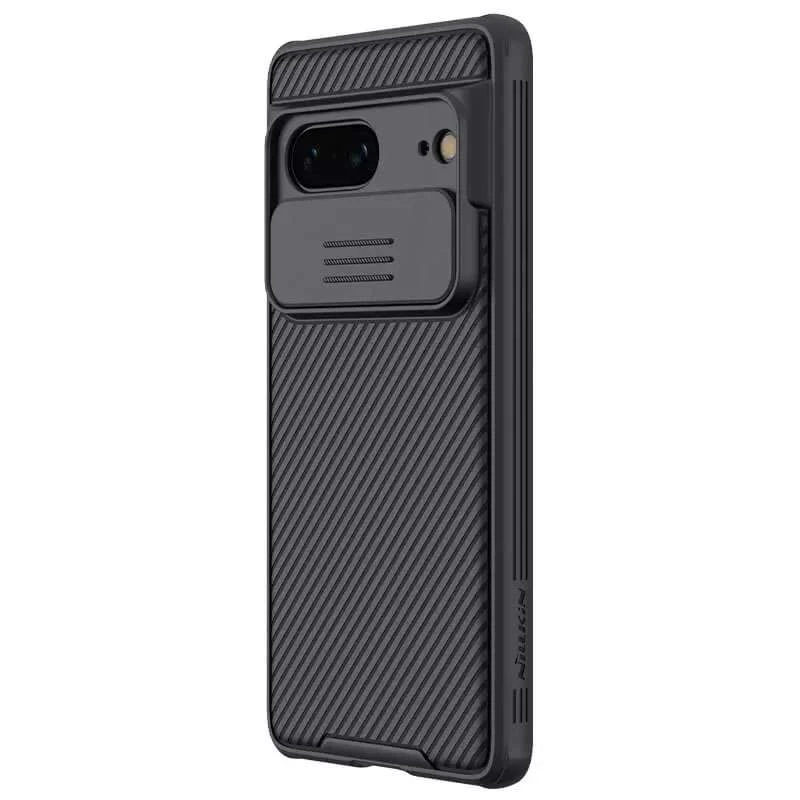 Карбована накладка Nillkin зі шторкою для камери на Google Pixel 7 – Чорний / Black. Фото 3 з 5
